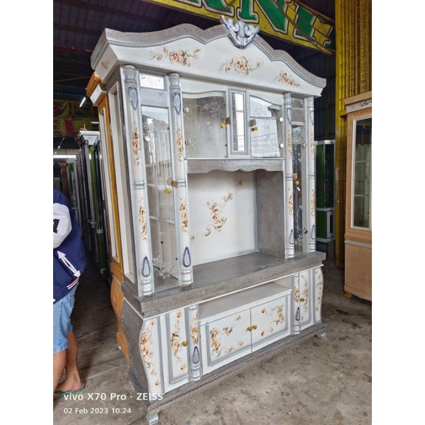BUFFET TV/PAJANGAN KRISTAL KACA