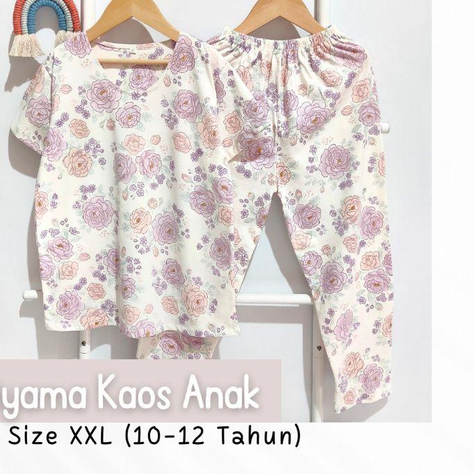 ❁ Piyama anak kaos size XXL / Baju tidur anak kaos/ Setelan anak bahan kaos /piyama anak Tanggung / 