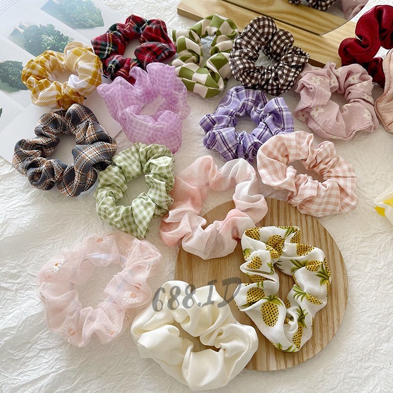 Ikat Rambut Scrunchie Kunciran Scrunchi Korea 3 pcs Iket Rambut Cepol Hijab Jilbab Kucir Rambut KCR 26