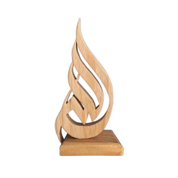 Pajangan kayu Kaligrafi meja lafadz Allah & Muhammad