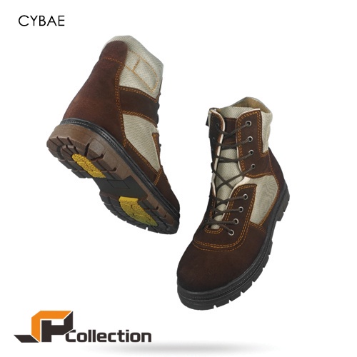 SPC Sepatu Pdl Safety Warna Coklat Kulit Sapi Tipe Nobuck Kode Jr 4 Untuk Proyek  Sol Oil Resistance