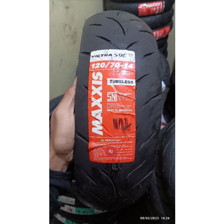 new ban tubles maxxis victra s98 st, 120/70-14, produk dijamin asli ori !!! free pentil !!!