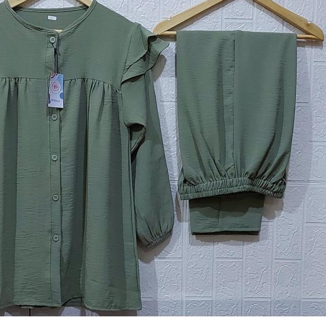 ✻ ONE SET RAYON CRINKLE AIRFLOW SETELAN // SETELAN RAYON CRINKLE AIRFLOW // DRESS RAYON // SETELAN R