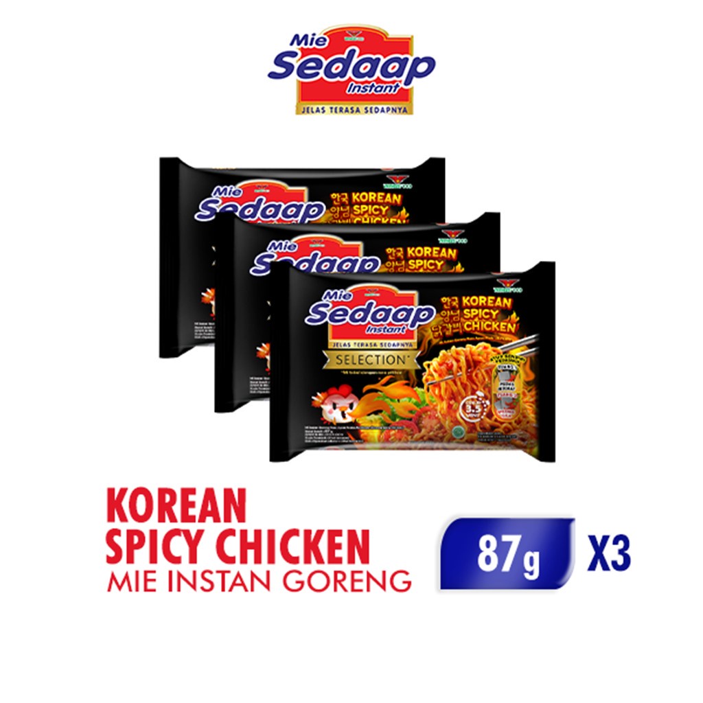 

Mie Sedaap Cup Korean Spicy Chicken x3