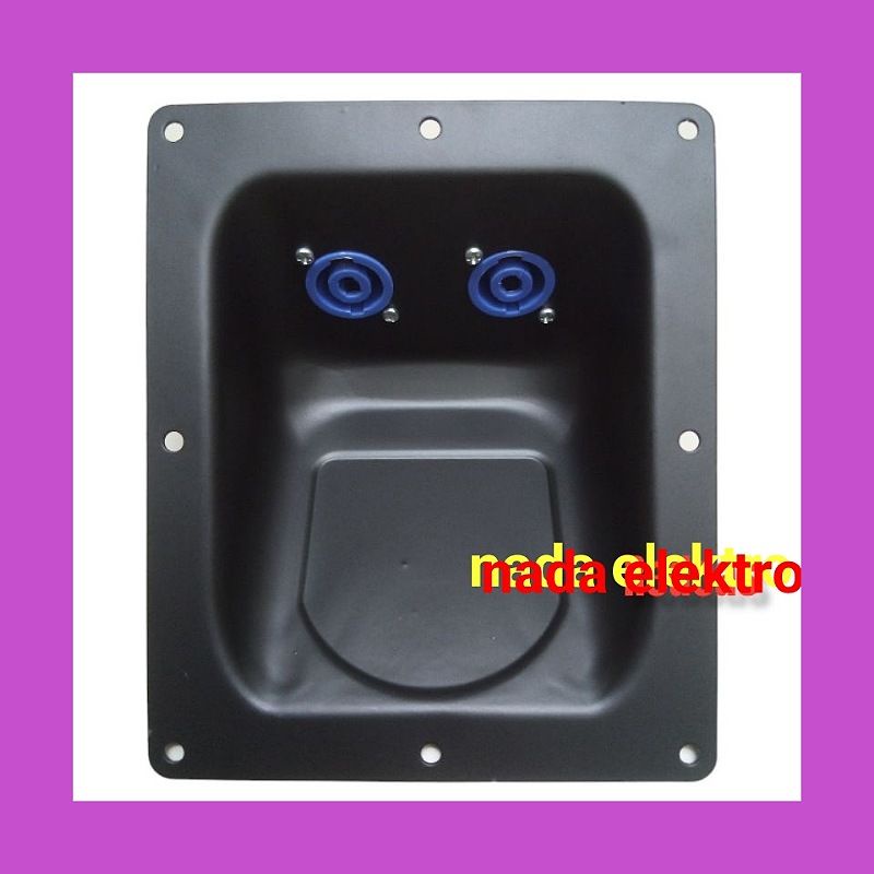 High Quality Import Plat Box Speaker Speakon Input Output Besi Panel Box Panel Cekung Spikon
