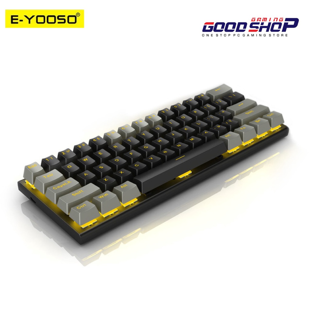 E-YOOSO HOTSWAP MECHANICAL GAMING KEYBOARD 60% TWO TONES COLOR - Z-11