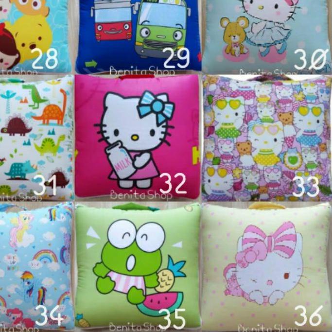 ➲ Bantal Selimut / Balmut Mini Karakter kain CVC ☞