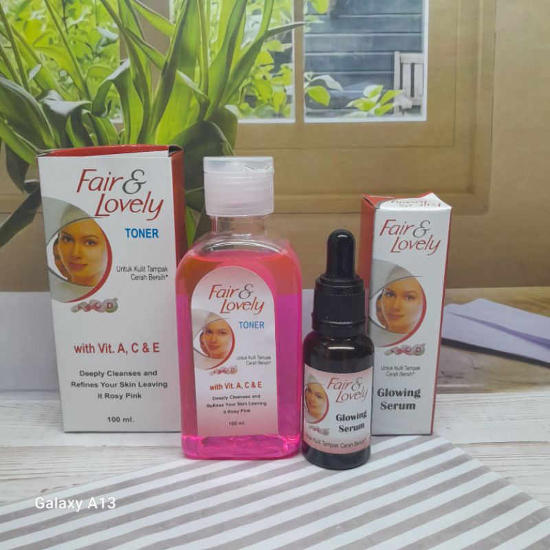 paket cream fair & lovely 2in1 / paket fair & lovely 2in1 original (serum+toner)