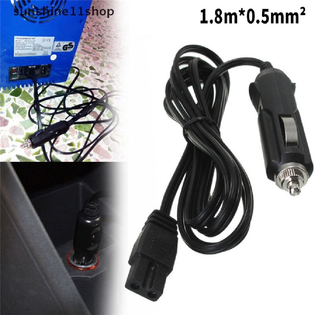 Sho 2m 12V DC Pengganti Car Cooler Cool Box Kulkas Mini 2pin Kabel Timah Colokan Kawat N