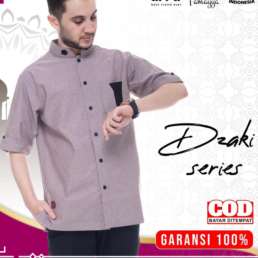 Terlaku Baju Koko Pria Lengan Pendek Original Arra Dzaki Baju Muslim Pria Koko Laki Laki Kemko Rabba