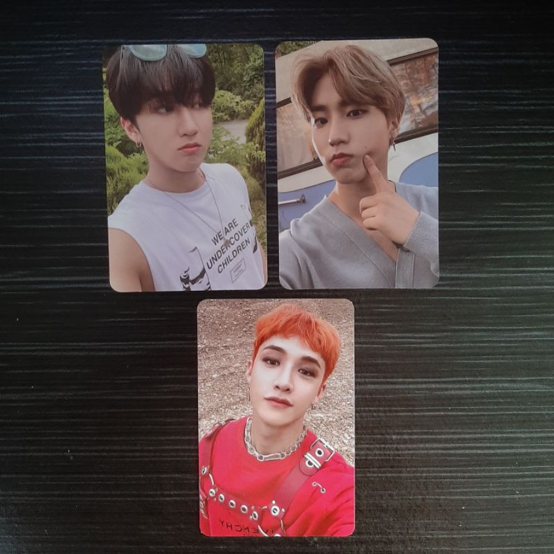 PC Album Noeasy Bangchan Merah, Changbin DS, Han DS, Ver. 1 2 3 A B C D Double Side PC / Photocard S