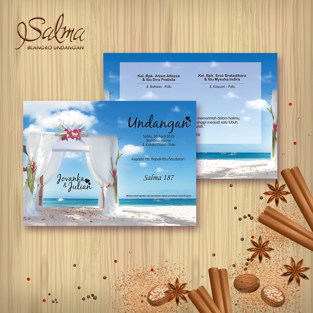 SALMA 187 Blanko Undangan | Blangko Undangan | Undangan