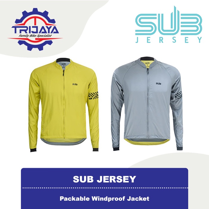 SUB Jersey Jacket Windproof Packable Jaket Sepeda
