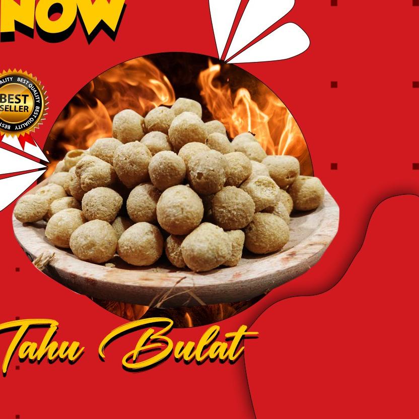 ➳ Keripik Tahu Pong Bola / Tahu Bulat Mini Kering / 1 kg ✻