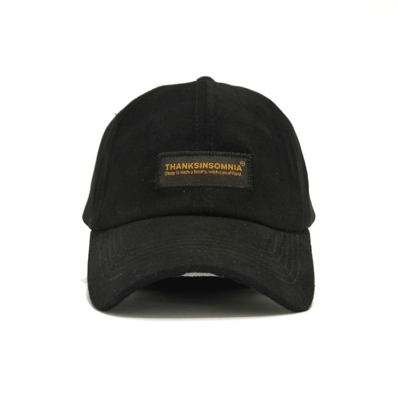 Topi pria distro polo cap distro thanksinsomnia Hitam