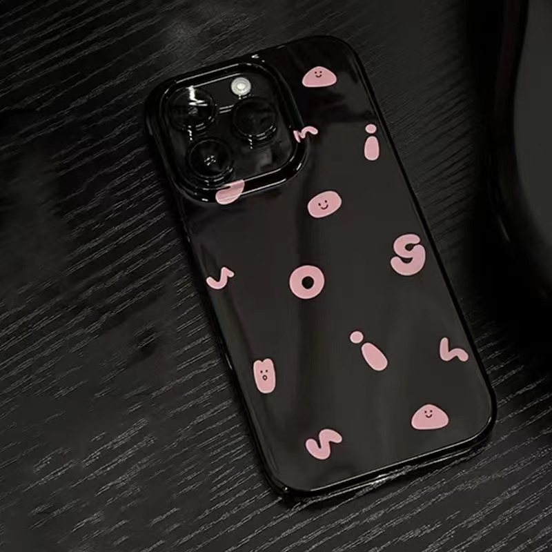 IPHONE Ins Pola Huruf Cocok Untuk Iphone14 14pro 14plus 13 13mini 13pro 13prm iPhone12 7Plus 8Plus Xr XS 13 12mini Pro Max Empat Sudut Casing Ponsel Tahan Guncangan