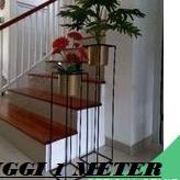 ➴ STANDING POT BESI TINGGI 1 METER / RAK BUNGA BESI / STANDING POT BESI / DIAMETER 18 CM ★