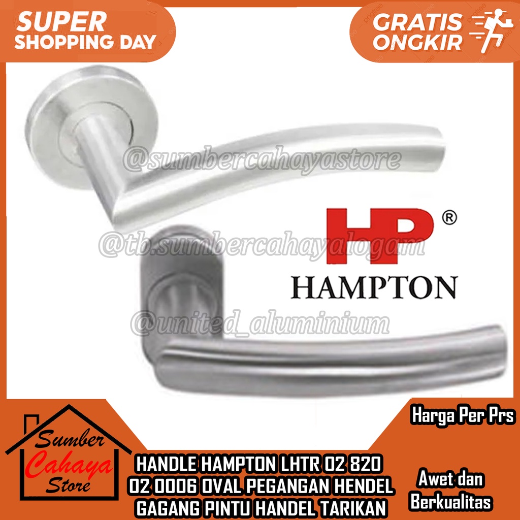HANDLE HAMPTON LHTR 02-84030 02-820 02-0003 02-0006 02-0039 OVAL HANDEL SET HENDEL HANDELSET GAGANG 