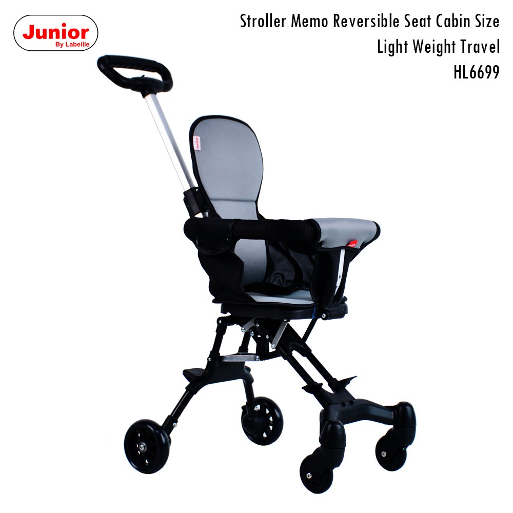 Makassar - Labeille HL6699 Stroller JuniorByChild Memo Reversible Seat Cabin Size Light Weight Travel Kereta Dorong