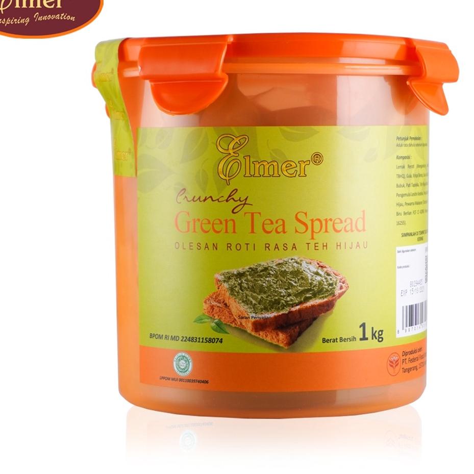 

➻ Elmer Spread Crunchy Greentea 1 kg | Selai Roti, Kue, Bolu ♬