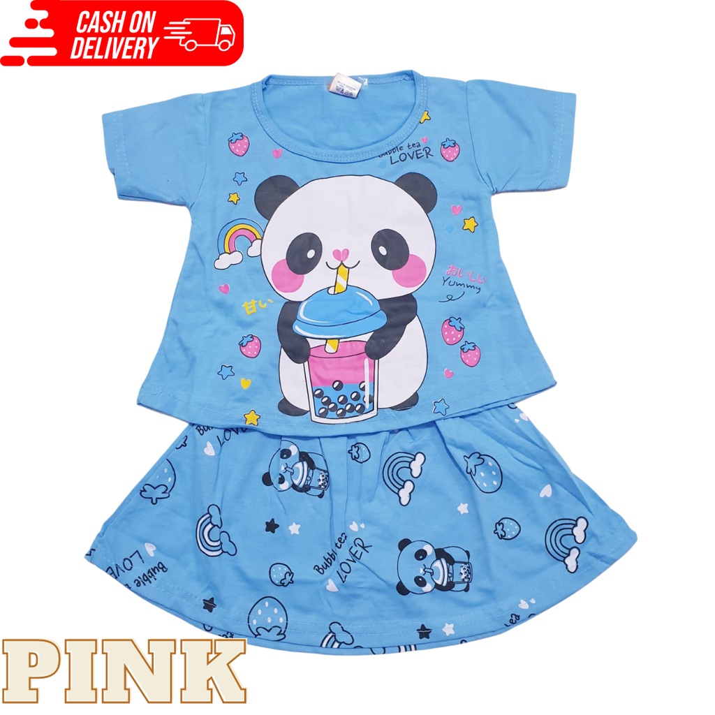 setelann rok anak perempuan pakaian anak bayi 0-12 bulan karakter minnie / dress baby