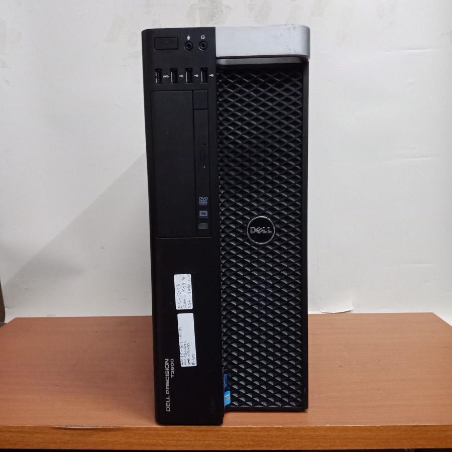 Pc komputer server Dell T3600/Xeon E5-1607-3.0ghz/8gb/SSD 240GB/dvd rw/vga nvidia
