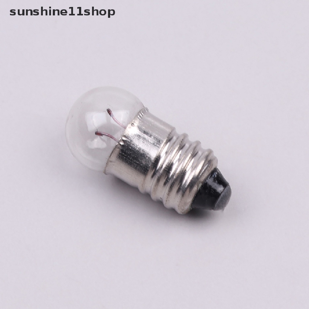 Sho 10PCS Miniatur Bulat 0.3A 2.5V Lampu Kecil Untuk Bohlam Percobaan Siswa N