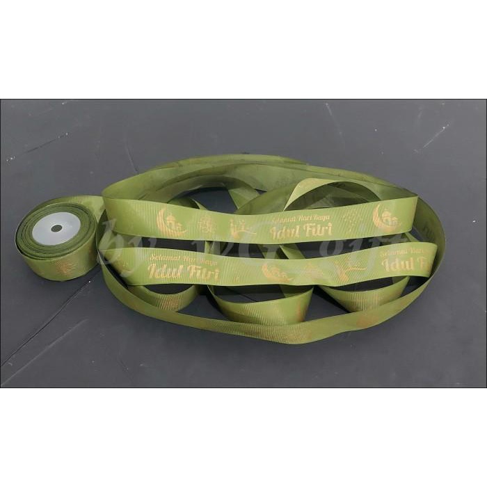 

Pita Idul Fitri -Grossgrain;Hijau Lumut ;Lebar 3.8 Cm Panjang 20 Yard 083