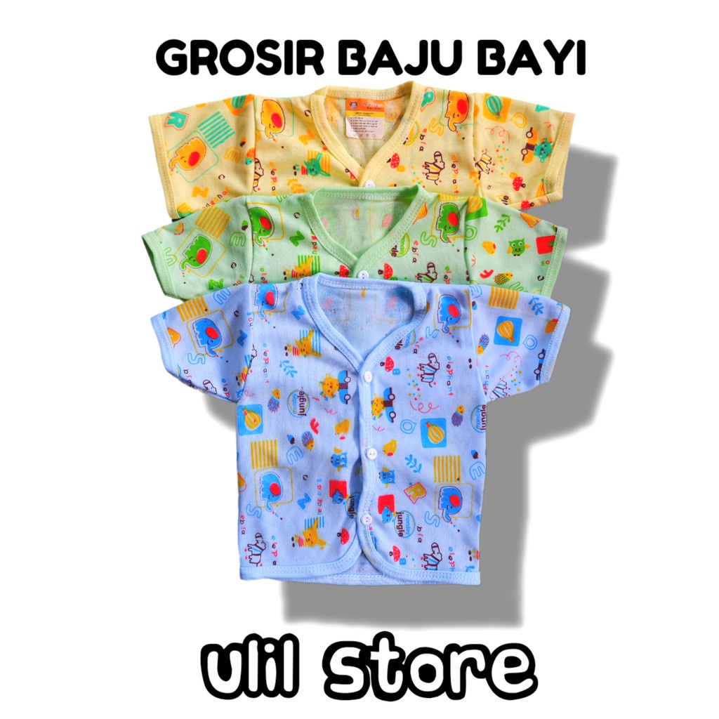 (BJ002) Isi 3pcs Baju Pendek Bayi