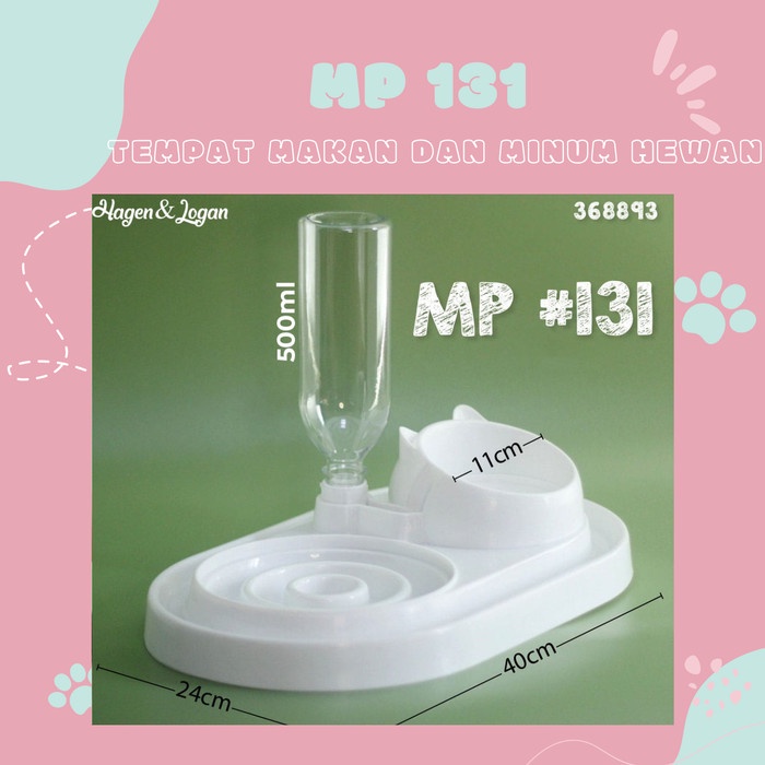 MP131 Tempat Makan dan Minum Kucing Anjing