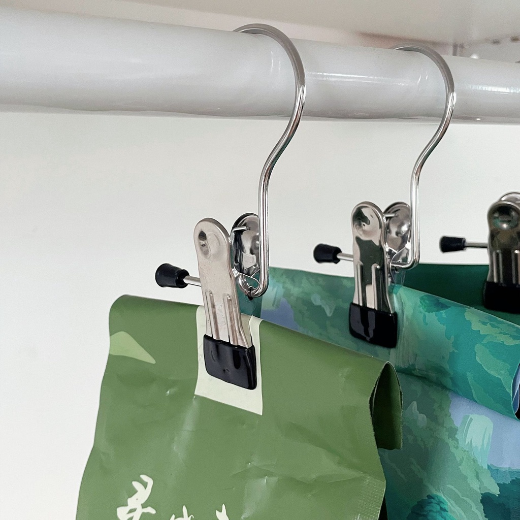 Multifungsi Organizer Aksesoris Meja File Postcards Holder Topi Kaos Kaki Handuk Gantungan Pasak Stainless Steel Anti-slip Hook Clip Snack Bag Sealed Clamp