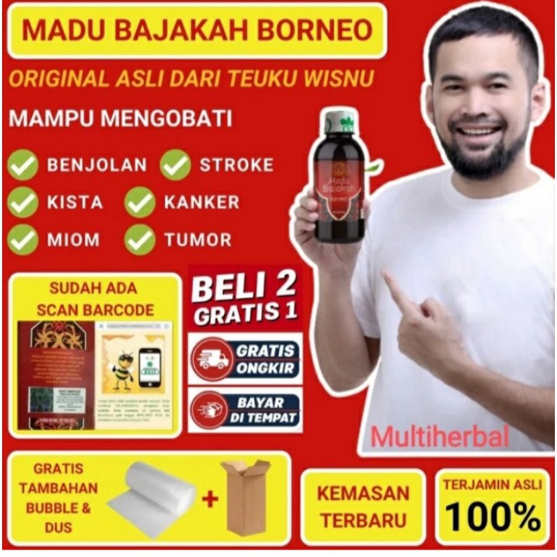 Madu bajakah original beli 2 gratis 1 asli agen resmi wisnu. harga 165000