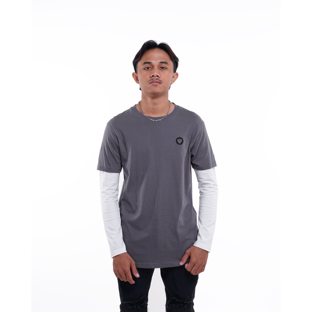 KAOS LENGAN PANJANG FRIDAY KILLER | GEET DARK GREY LONG SLEEVE