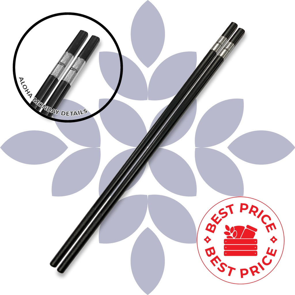 SUMPIT CHOPSTICK - BLACK PREMIUM JAPANESE STYLE 24 CM - MODEL 1