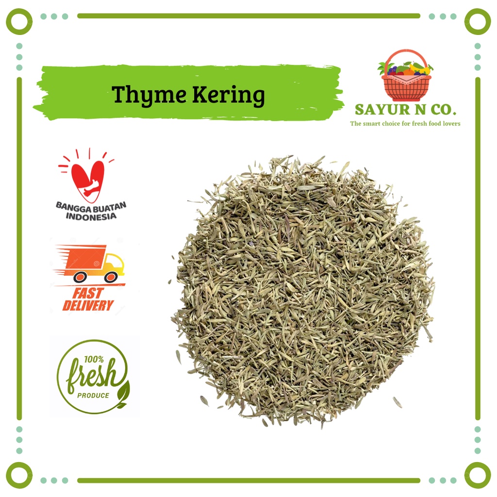 

Rempah Thyme Kering / Dried Thyme 25gr | Sayur N Co Bekasi