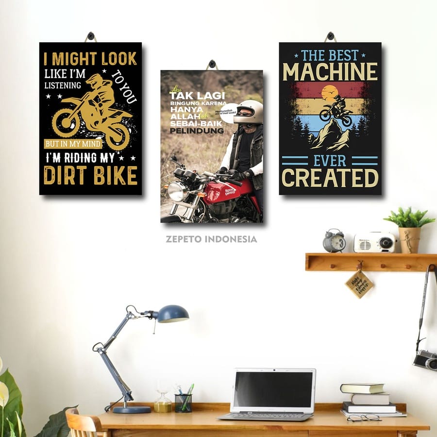 21-40 POSTER KAYU QUOTE MOTOR CLASSIC RETRO 20X30 LMAYA|OO3WC| ZEPETO INDONESIA| DEKORASI DINDING QU