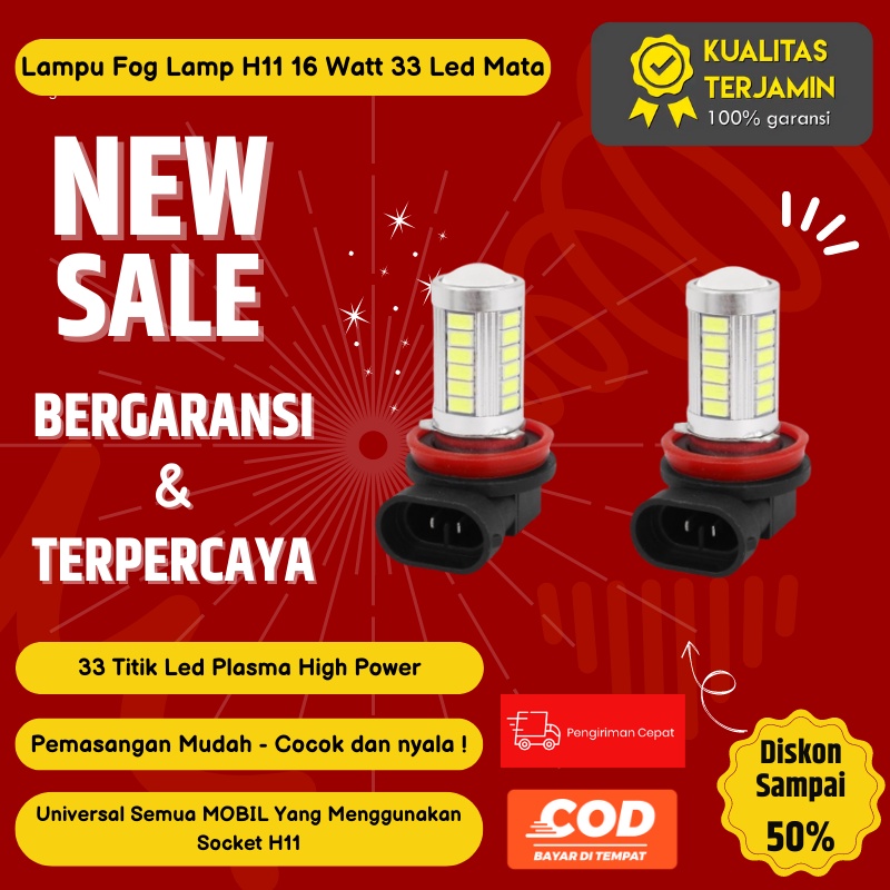 Lampu Foglamp Led Kabut H11 Mobil Avanza Mobilio Super Terang Fog Lamp Bohlam Universal Hid Sigra Br