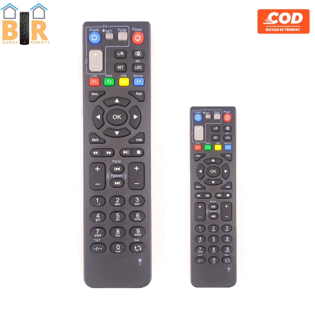 Remote Receiver STB Android Speedy TV BOX ZTE ZXV10 B860H B760H Indi MNC PLAY ZTE HITAM