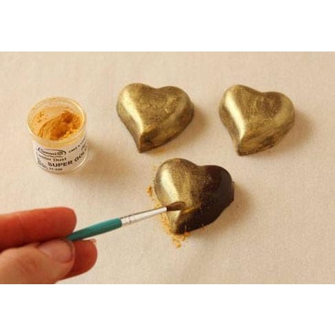 

RU METALLIC GOLD LUSTRE DUST EMAS EDIBLE COKLAT DEKORASI CAKE KUE 1G