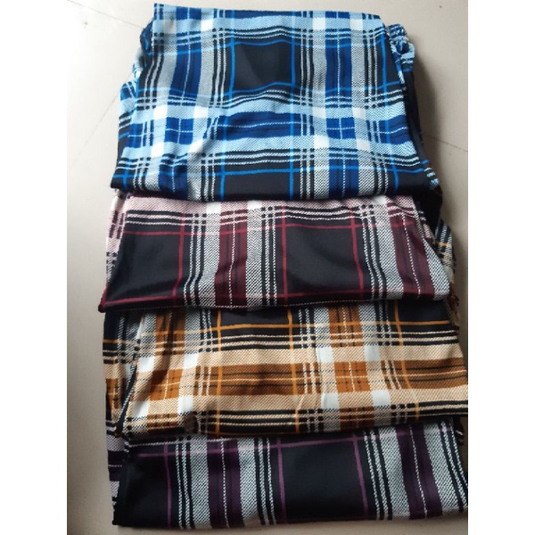 CELANA TARTAN CELANA MOTIF KOTAK BESAR