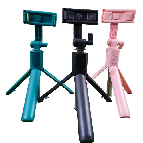 Tongsis Bluetooth NON LED R1 2in1 Remote Selfie Stick Tripod 360