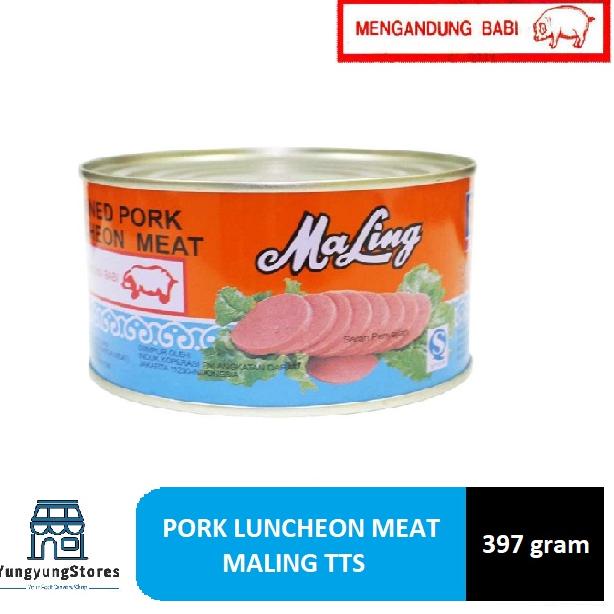 

oqf-02 Ham Maling TTS Luncheon Meat Pork Kaleng 397 gram Ongkir 0%