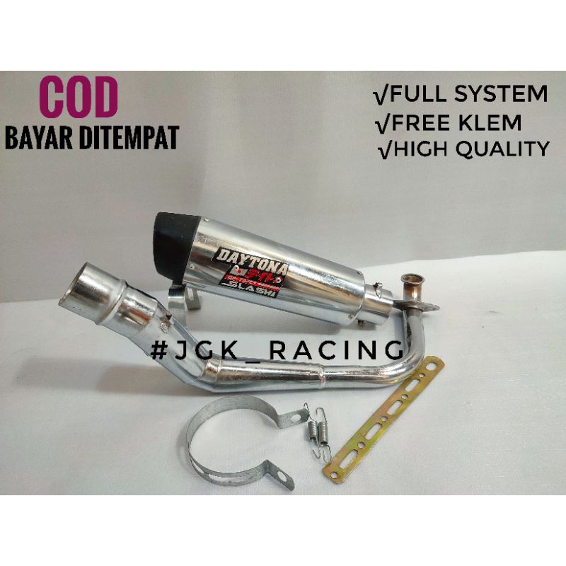 Knalpot Racing DAYTONA Vario 110 karbu/techno/vario 110 fi/vario 125 old/led/vario 150