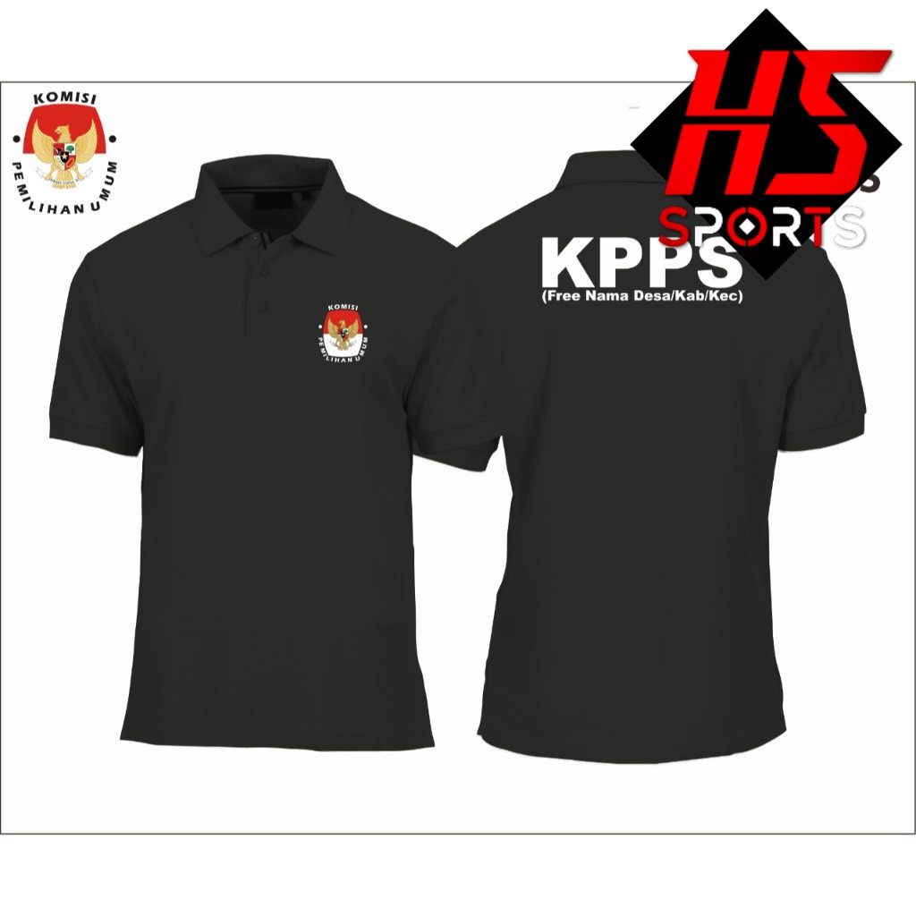 BAJU POLO KPPS - BAJU KERAH KPPS -  Kelompok Penyelenggara Pemungutan Suara