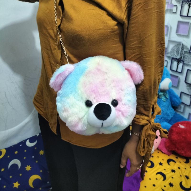 tas boneka beruang slempang.tas anak/ dewasa