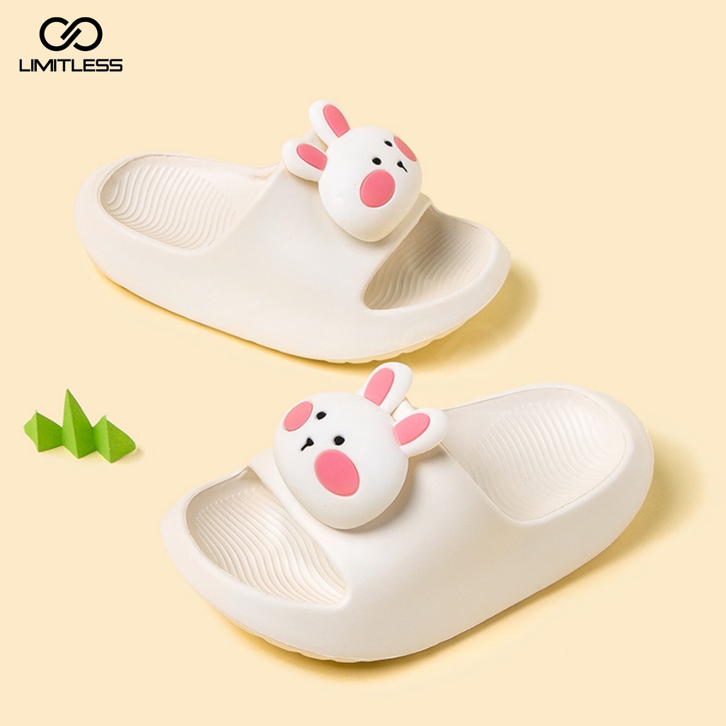 Sendal Slip On Anak Unisex Kekinian Jibbitz Empuk Anti Licin Sandal Selop Anak - Anak Karakter Perempuan / Laki - Laki