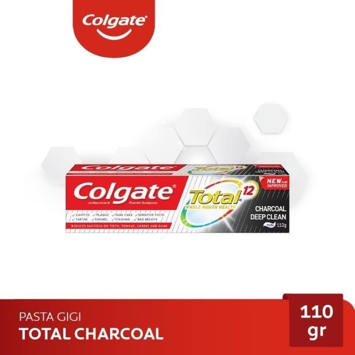 Colgate Total Charcoal Paste Toothpaste Pasta Gigi 110gr