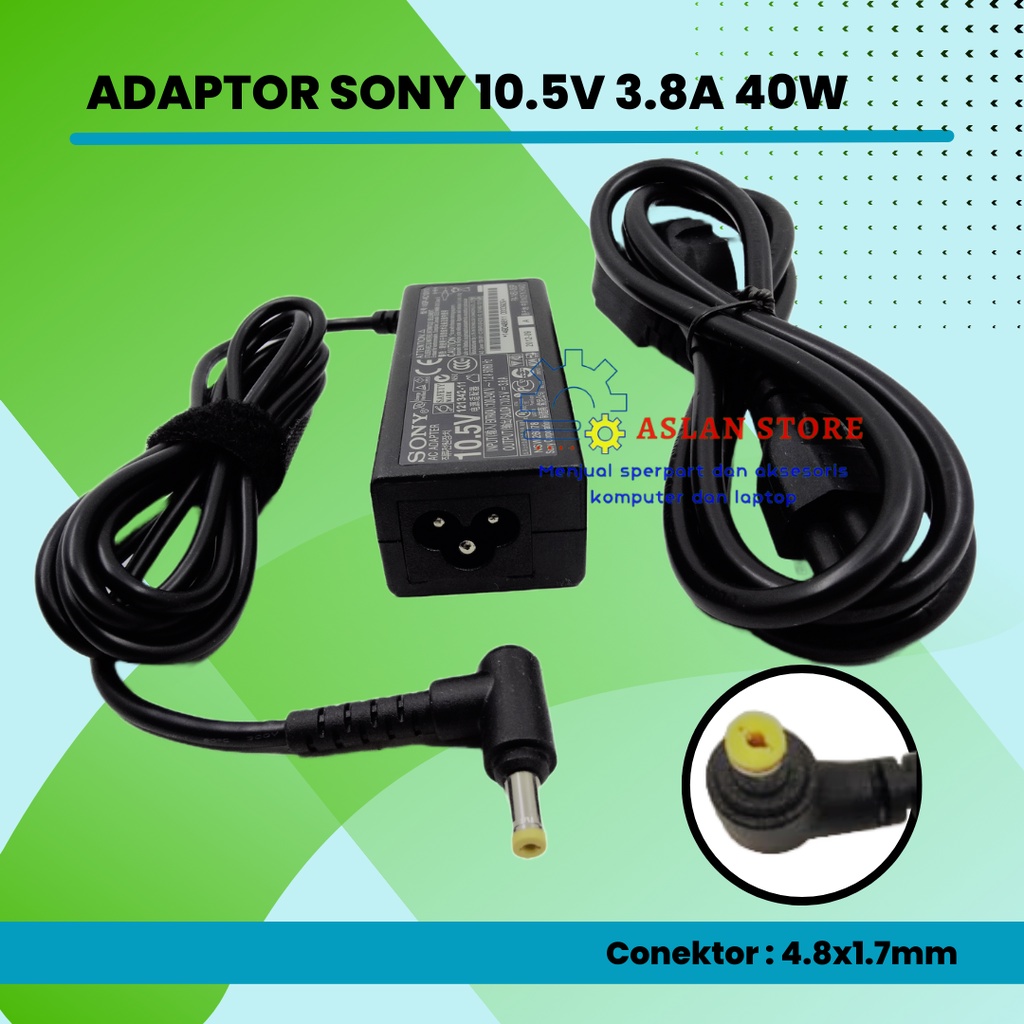 Adapter Charger For Sony Vaio DUO 11 DUO 13 PRO 11 Ultrabook AC10V8 VGP-AC10V10 10.5V - 3.8A