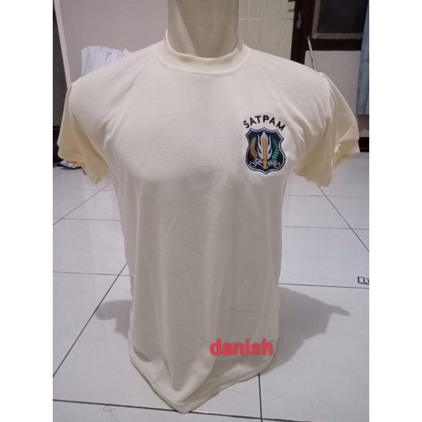 KAOS PENDEK SATPAM TERBARU BORDIR