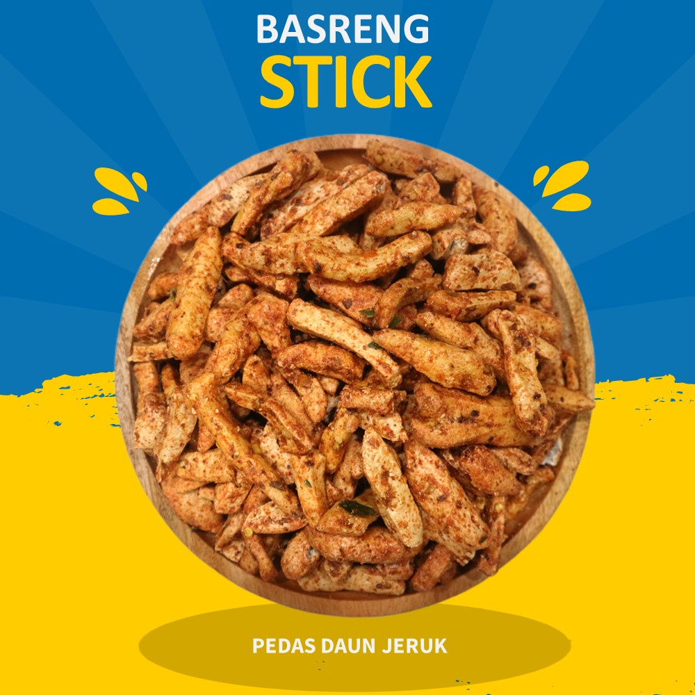 

Basreng Stick Gurih Pedas Extra Daun Jeruk 1kg